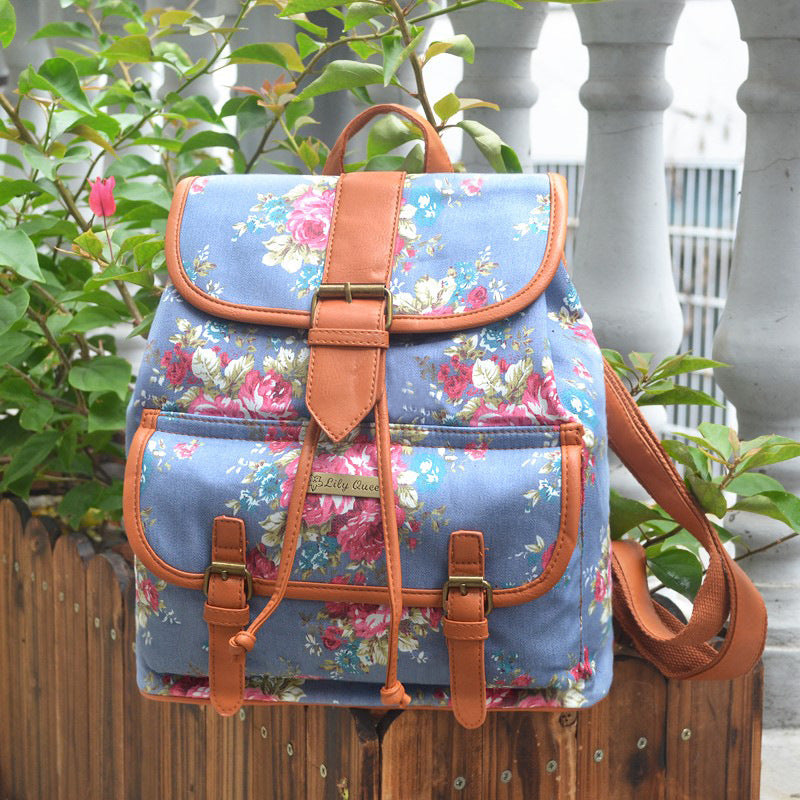 Wholesale Canvas Vintage Western Striped Canvas Backpack